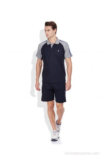 Monte Carlo Black Cotton Blend Bermuda Set Monte Carlo Black Cotton Blend Bermuda Set